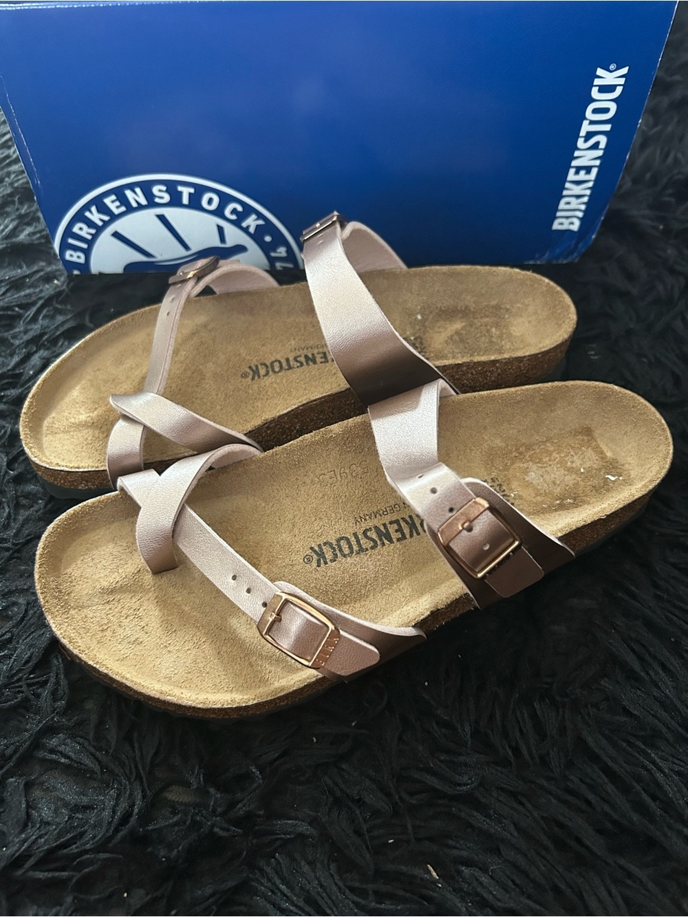 BIRKENSTOCK Mayari copper metallic gladiator sandals slippers shoes eur 39 new